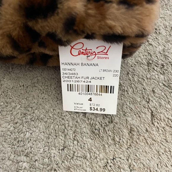 Hanna banana fuzzy leopard bomber jacket - Picture 5 of 5